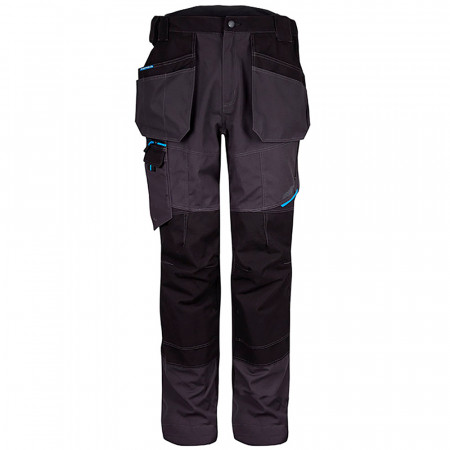 Pantaloni de lucru cu buzunar toc Portwest T702, gri potriviti pentru sublimare